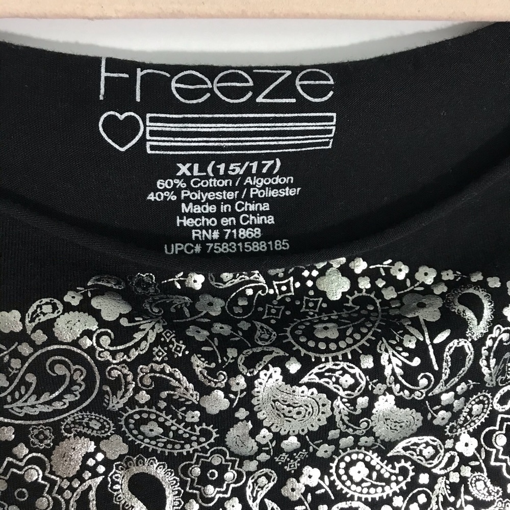 Sugar Skull Paisley Flower Fringe Crop Top XL (15/17) - Picture 5 of 5